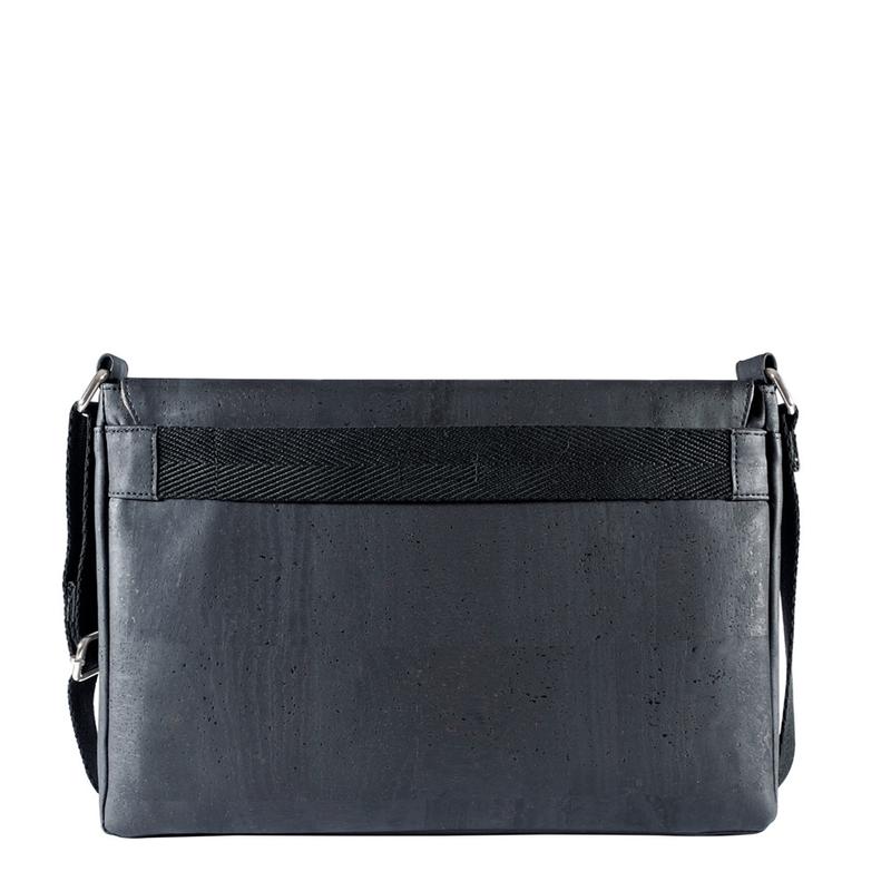 Messenger Laptop Bag Black Cork