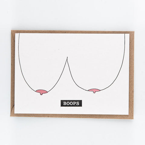 Boops - Letterpressed Card