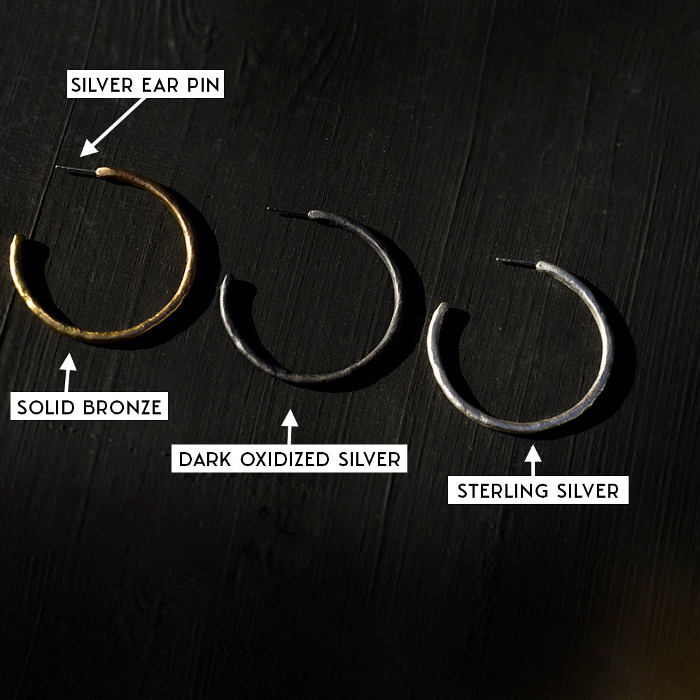 Jalo Hoop Earring in Silver