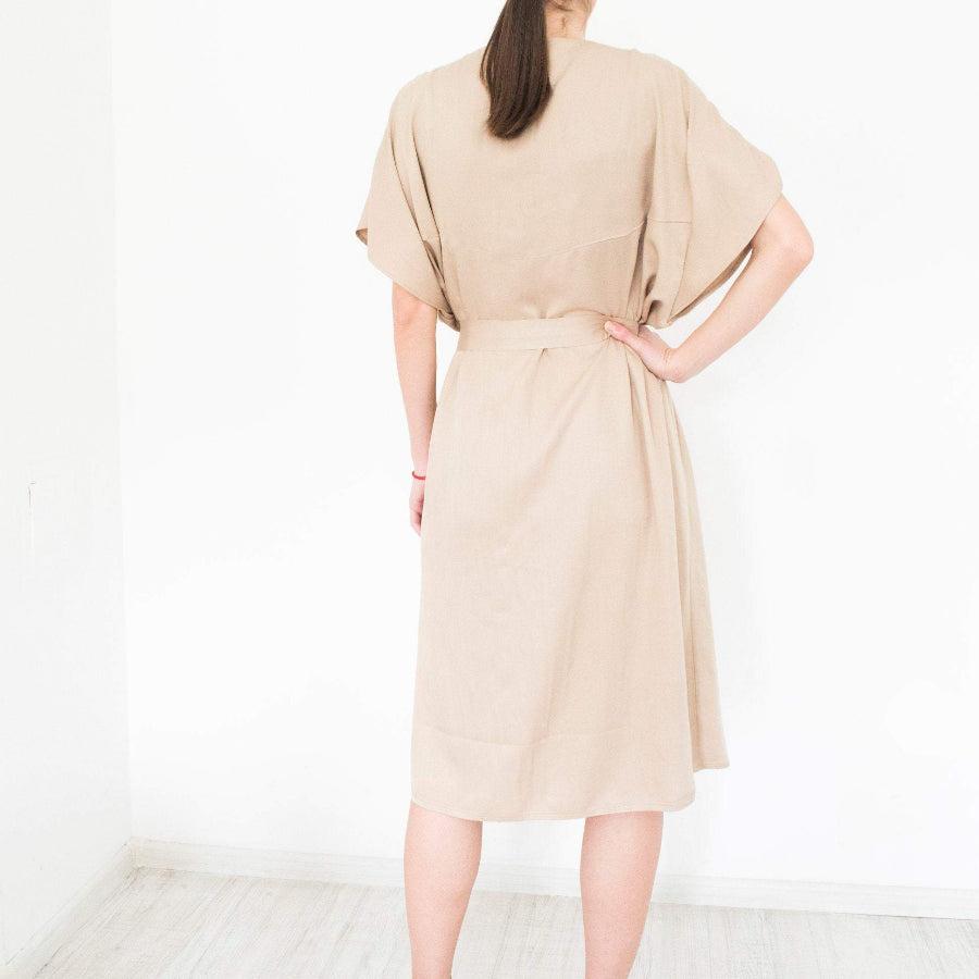 Shirt Dress Beige Size S, XL, XXL
