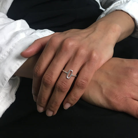 Wild & Arrow Suora Ring in Recycled Eco Friendly Silver, Ethically Made in our Vegan Studio in Stockholm