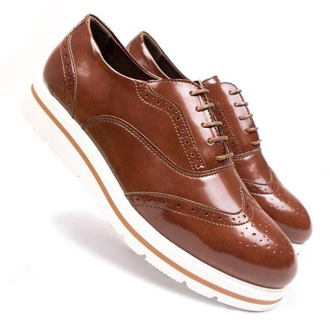 Flatform Brogues - Brown - Size 39