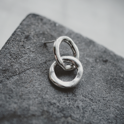 Ystävä Earring in Silver
