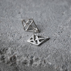 Ruuti Earrings Oxidized Silver