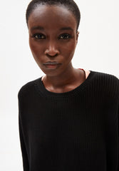 Nuriellaa Knitted Sweater Black Organic Cotton