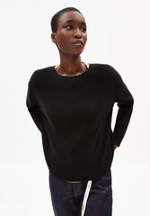 Nuriellaa Knitted Sweater Black Organic Cotton
