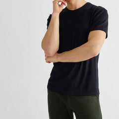 Basic Black Hemp + Organic Cotton T-Shirt