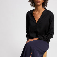 Ceylaan Blouse Black Long Sleeve Sizes S & L