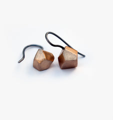 Facet Stud Earring Bronze