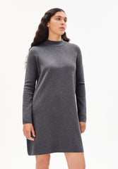 FRIADAA Black Knitted Dress 100% Organic Cotton Size L-XL