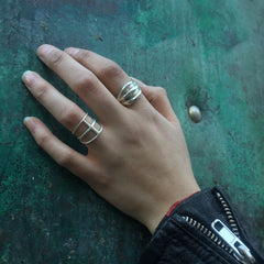 Huokaus Ring Silver