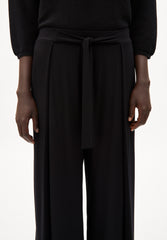 KAROLINAA Trousers Black Lenzing Ecovero Viscose Mix Size XXL