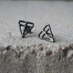 Tarina Earrings Oxidized Silver