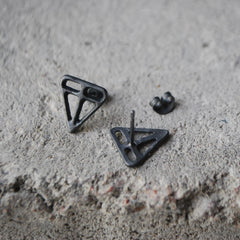 Tarina Earrings Oxidized Silver