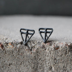 Tarina Earrings Oxidized Silver