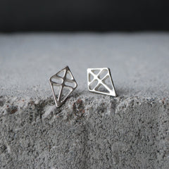 Ruuti Earrings Oxidized Silver